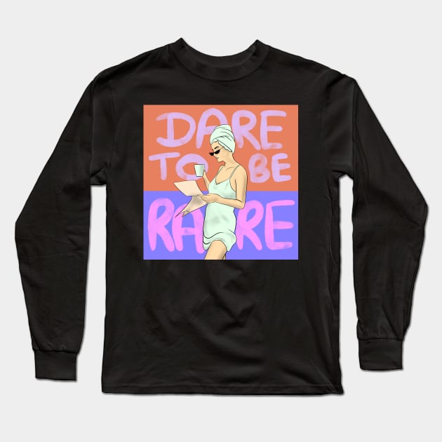 Dare to be rare Girl Long Sleeve T-Shirt by RedCrunch